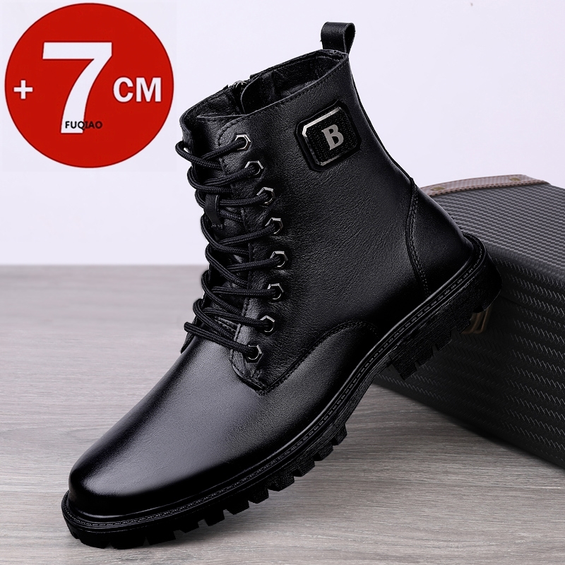 Men Shoes Formal - Stivali rialzati in vera pelle da