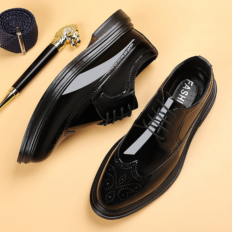 Men Shoes Formal - Scarpe eleganti da uomo in vernice