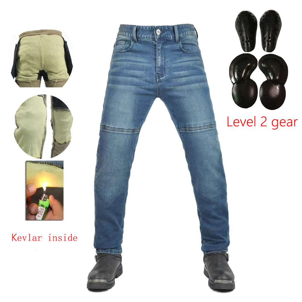 Men'S Shoes With Jeans - Pantaloni jeans da motociclista Attrezzatura con