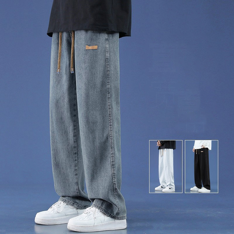 Men'S Shoes With Jeans - Jeans larghi da uomo sottili estivi