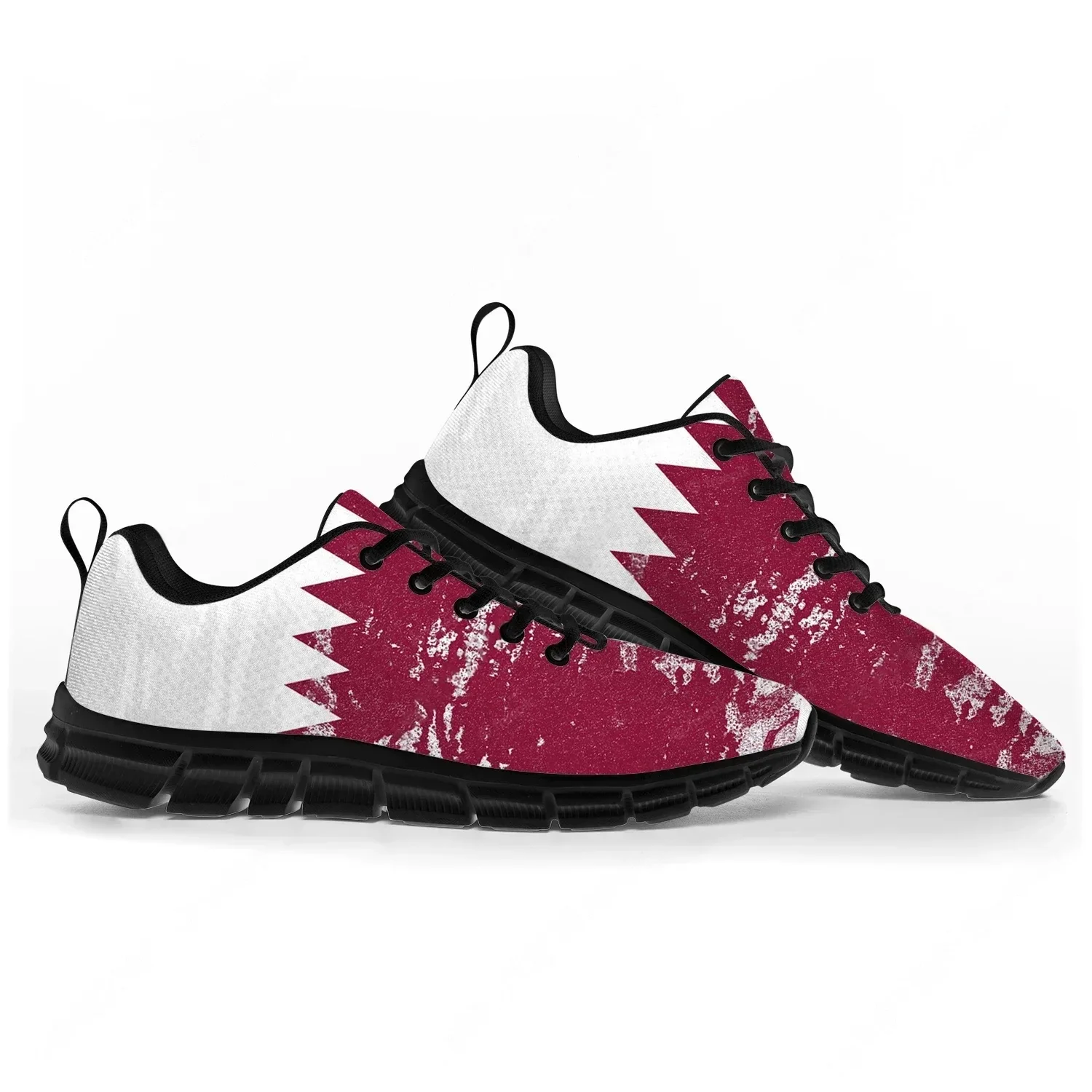 Men Shoes Qatar - Scarpe sportive con bandiera del Qatar,