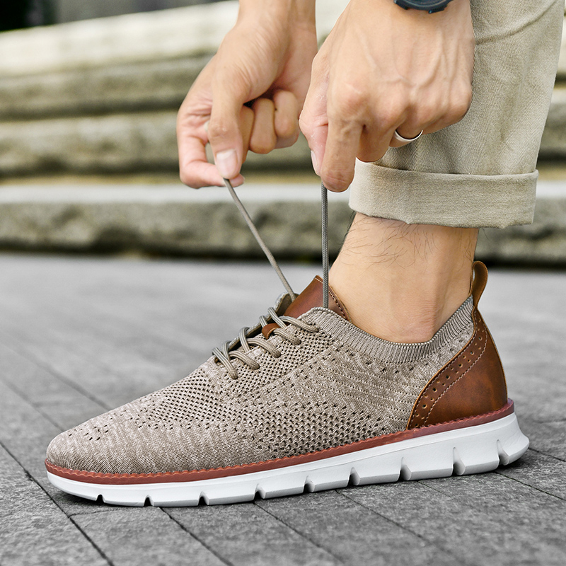 Men'S Shoes With Toes - Scarpe Casual da Uomo Classiche Traspiranti