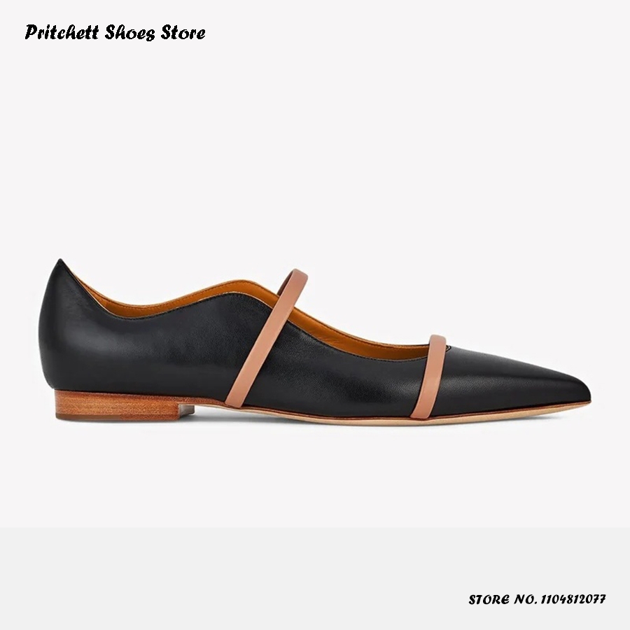 Men'S Shoes With Toes - Ballerine da donna in pelle con