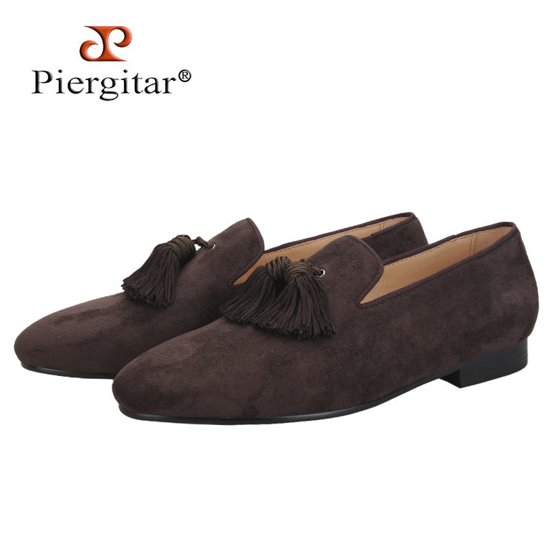 Men'S Shoes Dressy Casual - Mocassini belgi in pelle scamosciata colorata