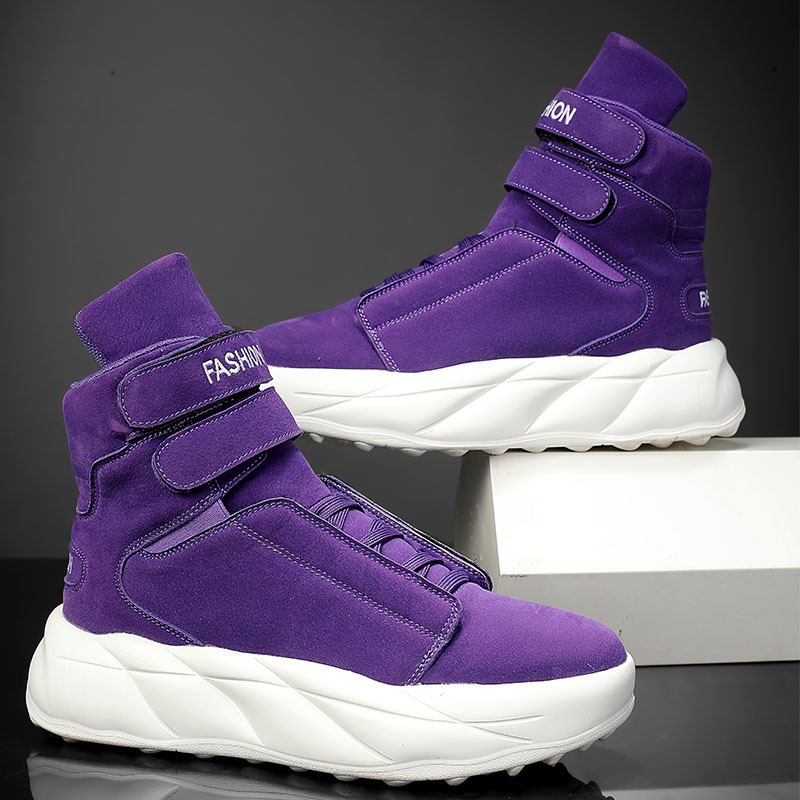 Men'S Shoes With Velcro - Sneakers alte viola da uomo 2026