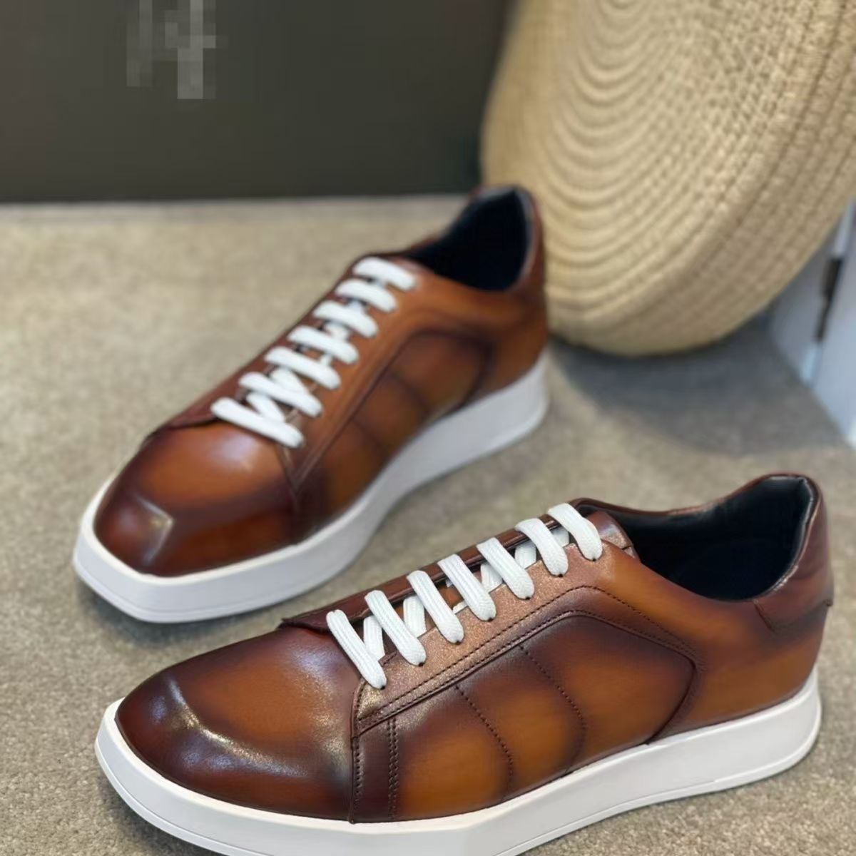 Men Shoes Eu To Us - Scarpe da uomo in vera pelle