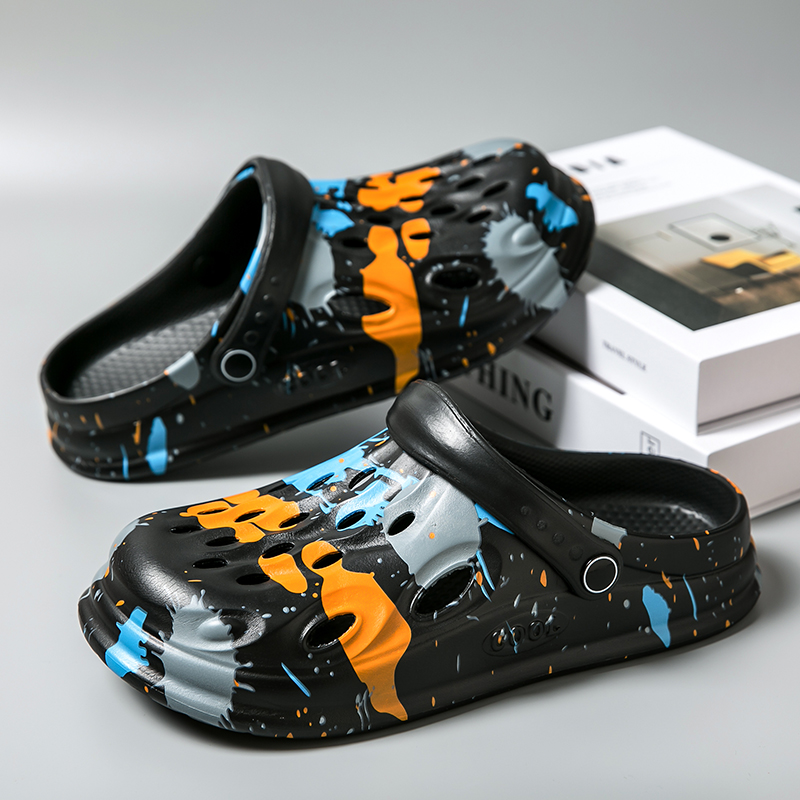Men'S Shoes With Velcro - Scarpe Croc, Ciabatte Estive Trendy per