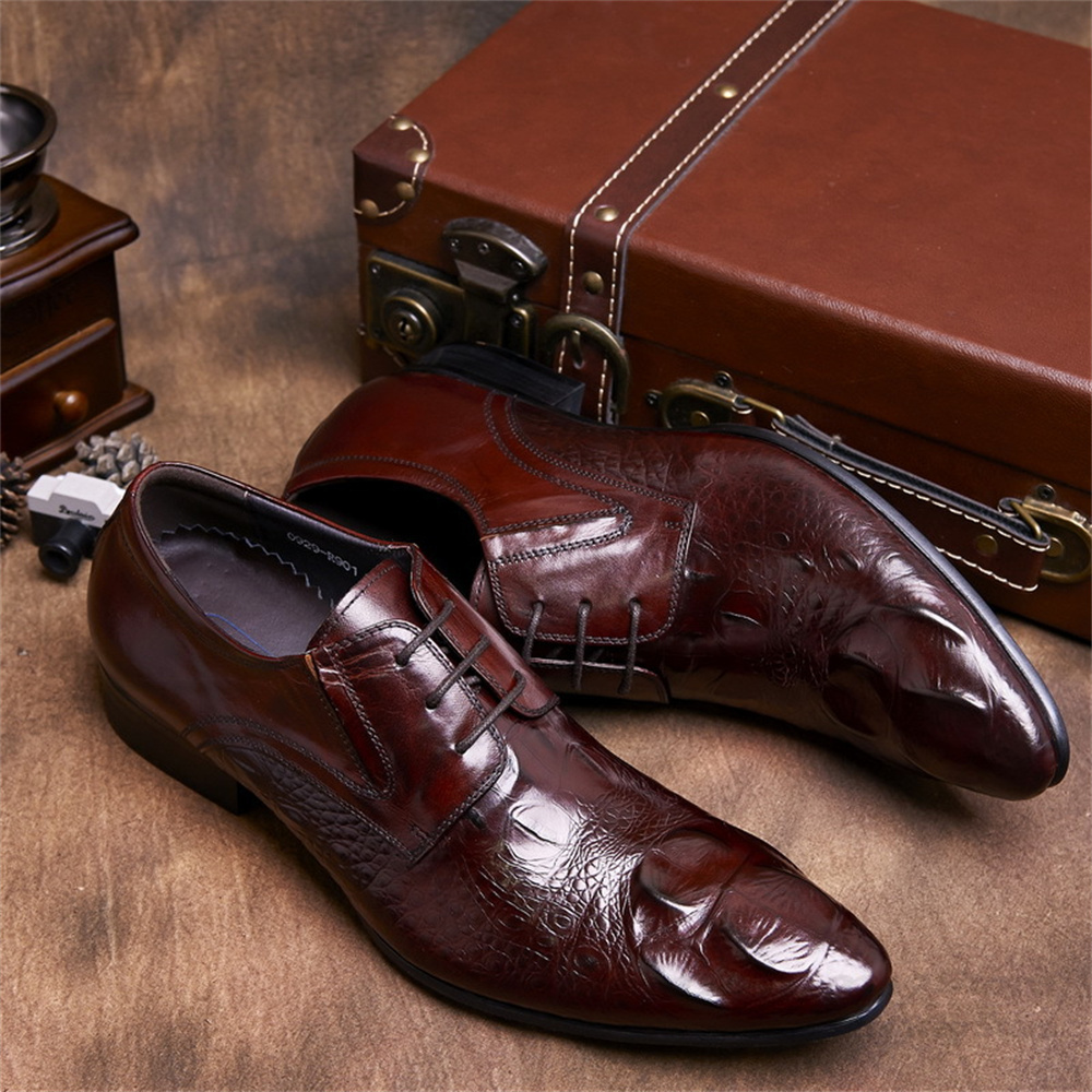 Men Shoes Formal - Scarpe da uomo in pelle a