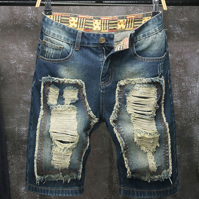 Men'S Shoes With Jeans - Nuovi pantaloncini da uomo in jeans