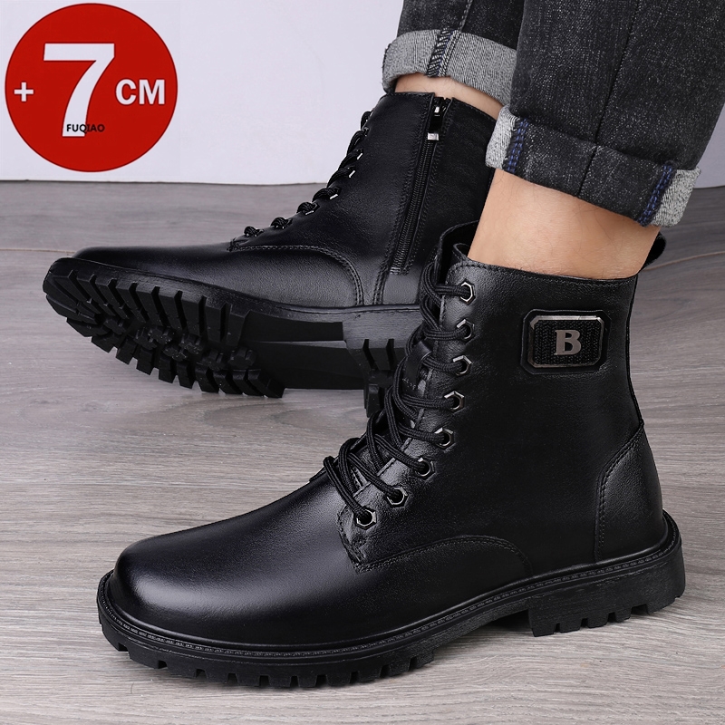 Stivali rialzati in vera pelle - Men Shoes Formal recensione e prezzo