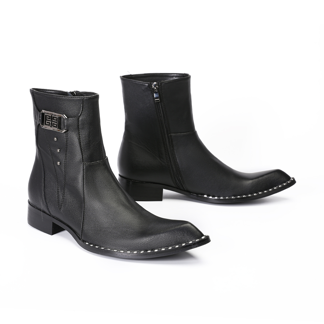 Stivaletti alla moda neri a pu - Men Shoes Formal recensione e prezzo