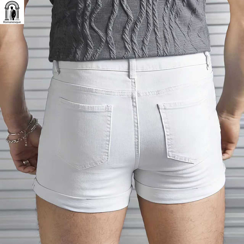 Shorts in Denim Bianco da Uomo - Men'S Shoes With Jeans recensione e prezzo