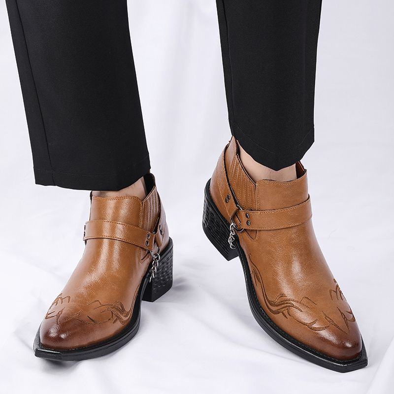 Nuovi Stivali in Pelle di Vacc - Men Shoes Formal recensione e prezzo