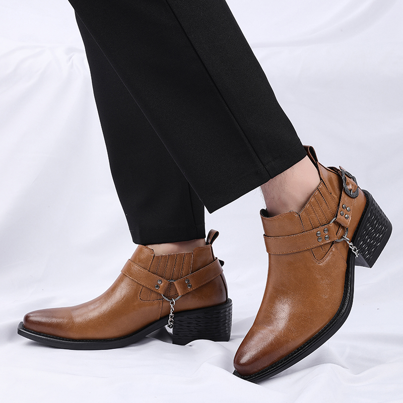 Nuovi Stivali in Pelle di Vacc - Men Shoes Formal recensione e prezzo