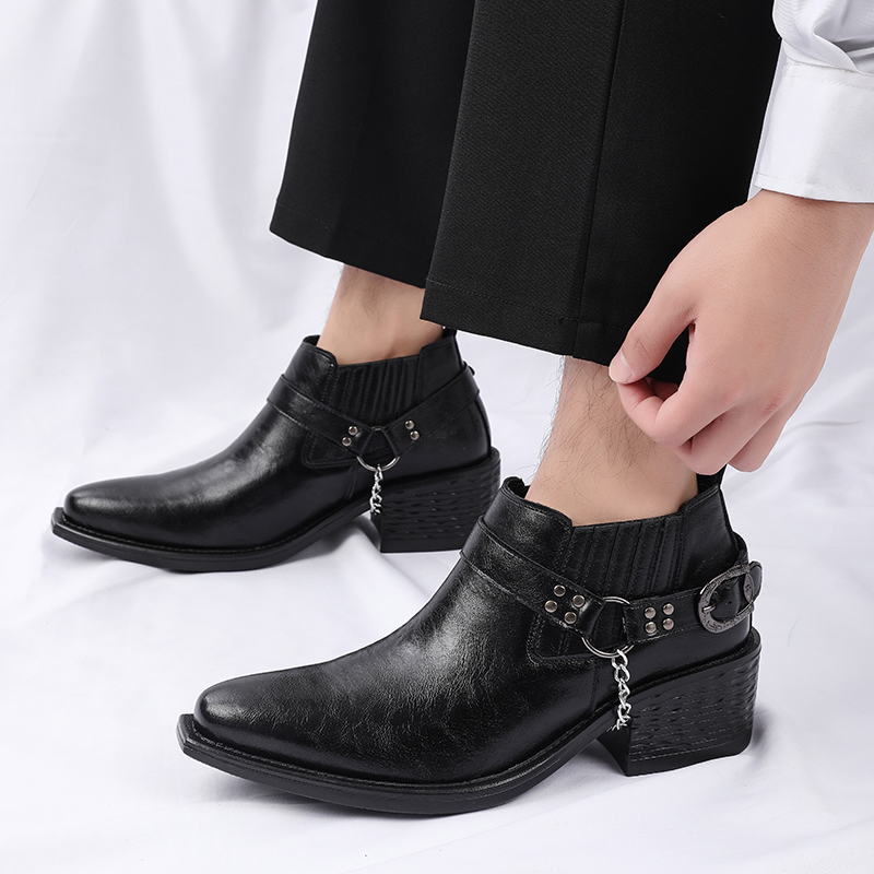 Nuovi Stivali in Pelle di Vacc - Men Shoes Formal recensione e prezzo