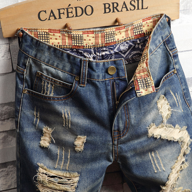 Shorts in Denim Strappati Stil - Men'S Shoes With Jeans recensione e prezzo
