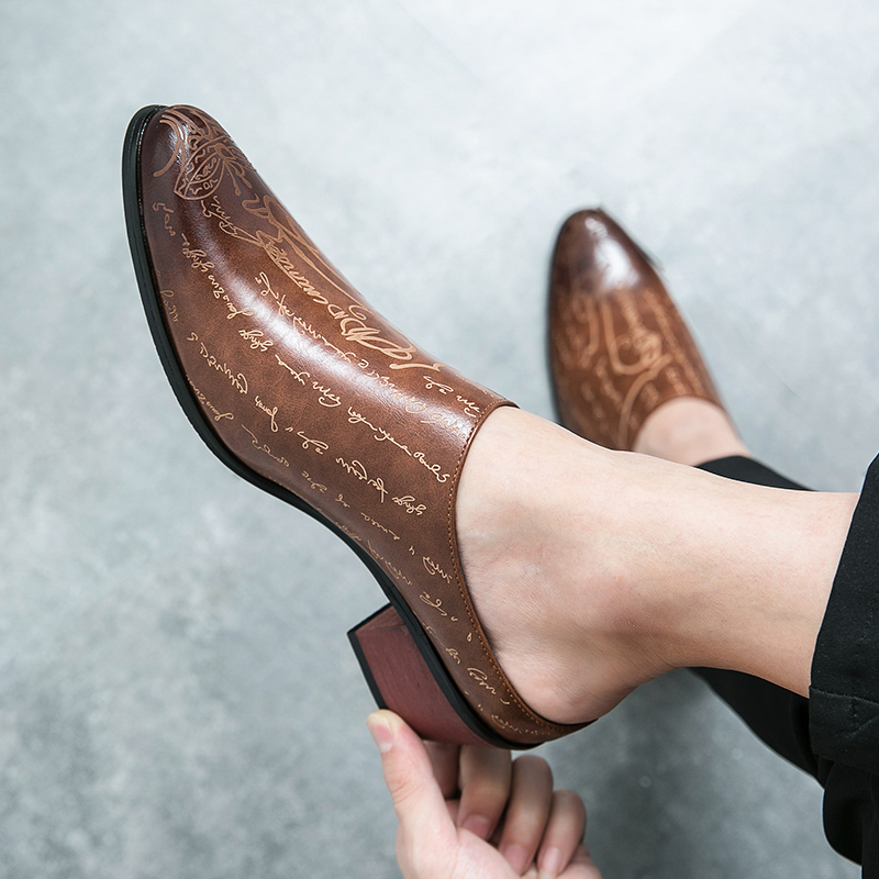 Mules da uomo in pelle marrone - Men'S Shoes With Toes recensione e prezzo
