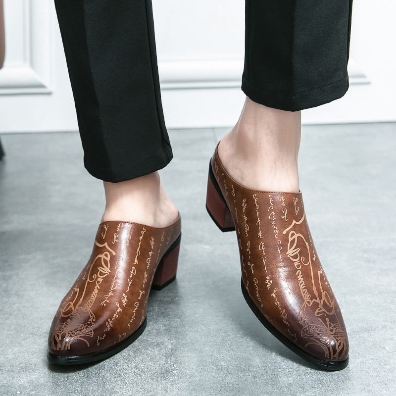Mules da uomo in pelle marrone - Men'S Shoes With Toes recensione e prezzo