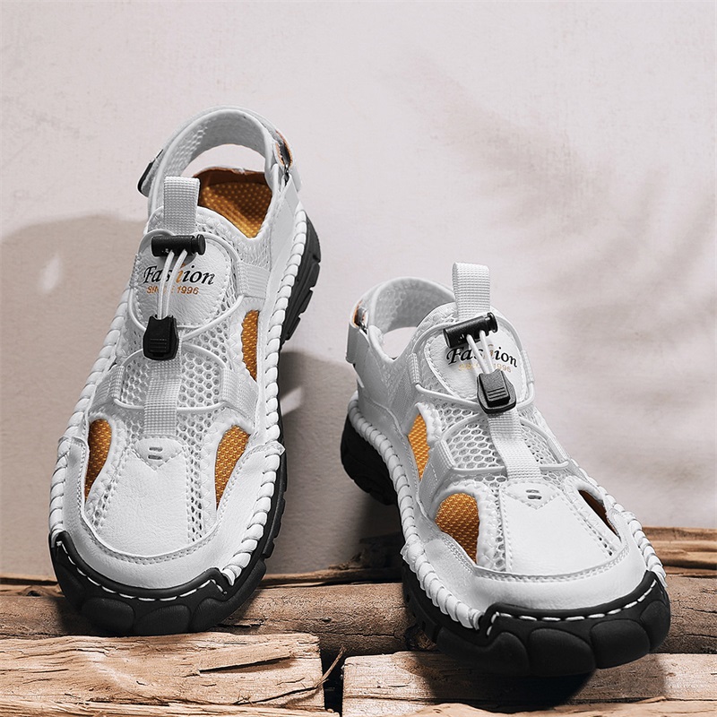 Sandali da uomo semplici con s - Men'S Shoes With Velcro recensione e prezzo