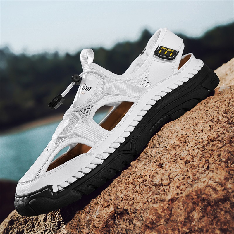 Sandali da uomo semplici con s - Men'S Shoes With Velcro recensione e prezzo