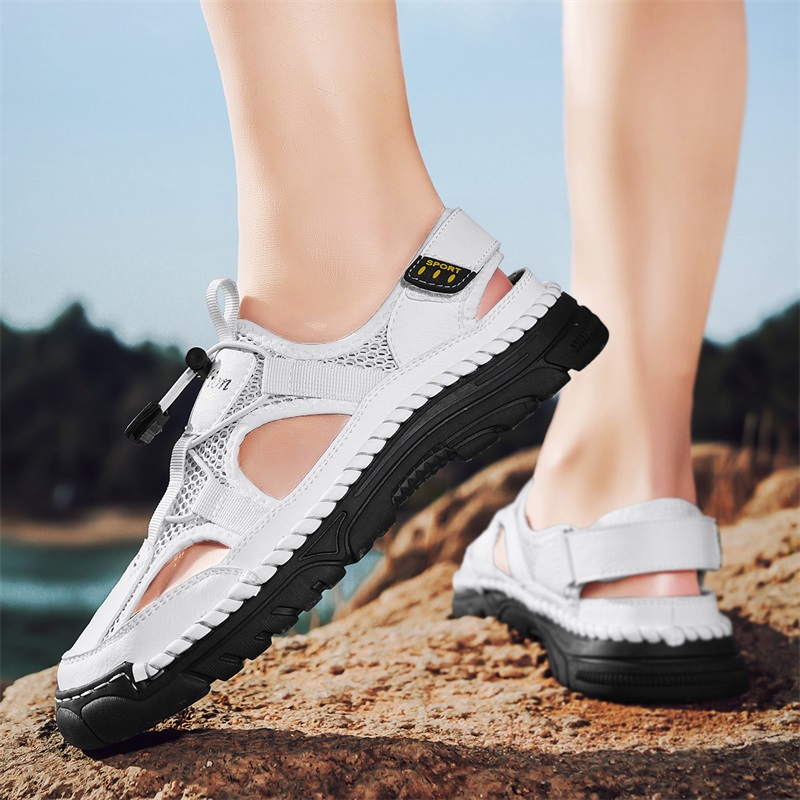 Sandali da uomo semplici con s - Men'S Shoes With Velcro recensione e prezzo