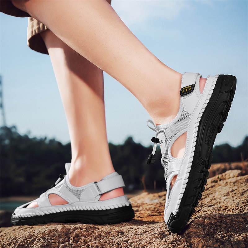 Sandali da uomo semplici con s - Men'S Shoes With Velcro recensione e prezzo