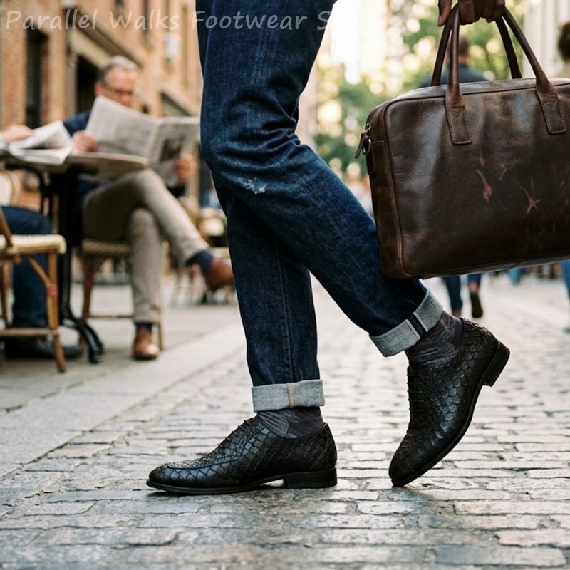 Scarpe Oxford da uomo in pelle - Men Shoes Formal recensione e prezzo