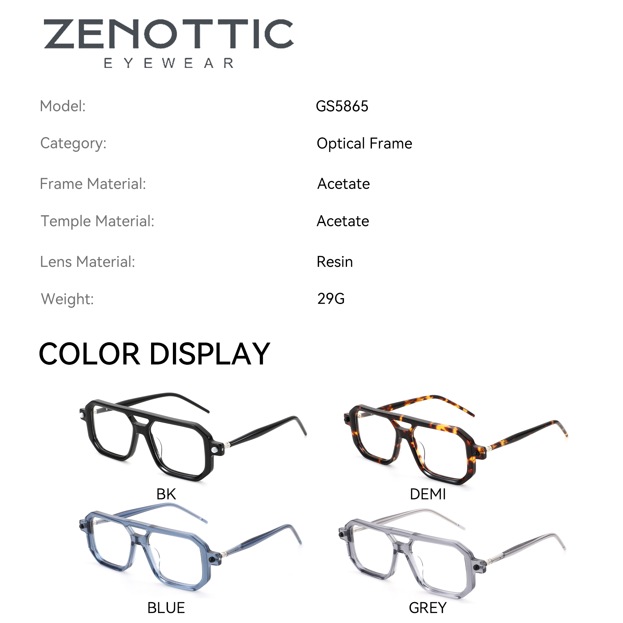 ZENOTTIC (taglia XXL) Occhiali - Men Shoes Zegna recensione e prezzo